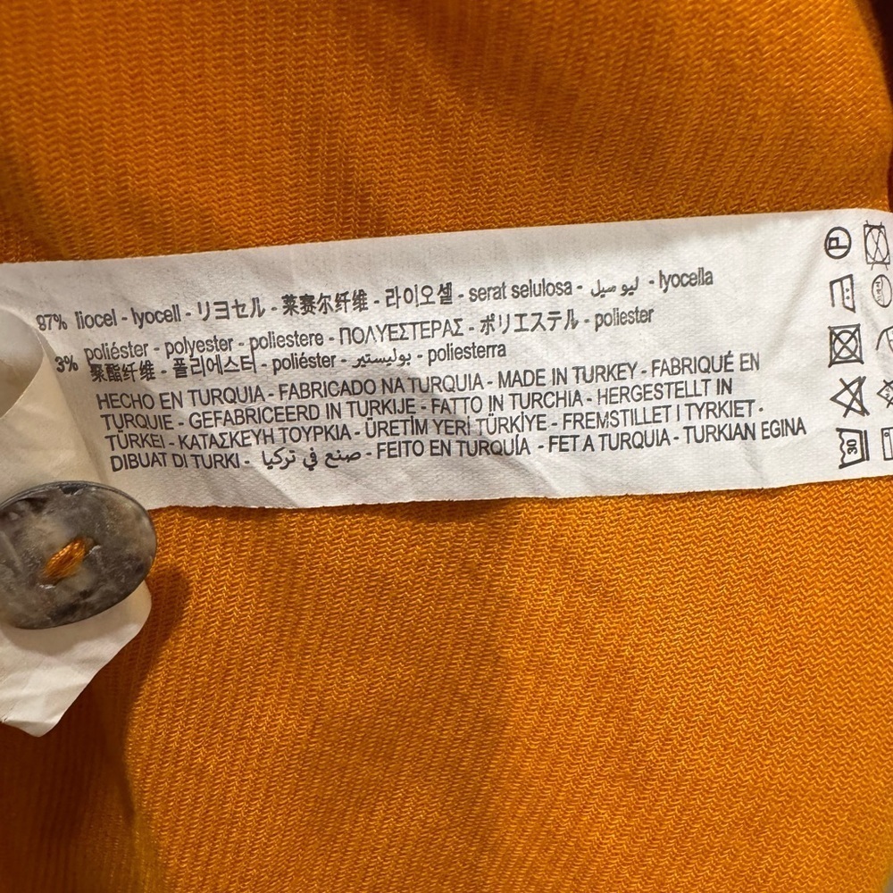 🧡ZARA Tangerine Wrap Tunic Dress Size S NWOT🧡 - Picture 4 of 5